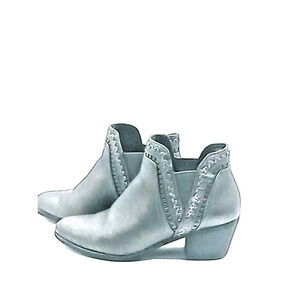 Style & Co Ankle Boots Merida Women's Size 7.5M Pewter High 2.5 Inch Block Heel